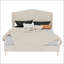 Luxueux grand lit tapissier en velours, structure robuste pour un sommeil paisible et élégant-857702572-857702563