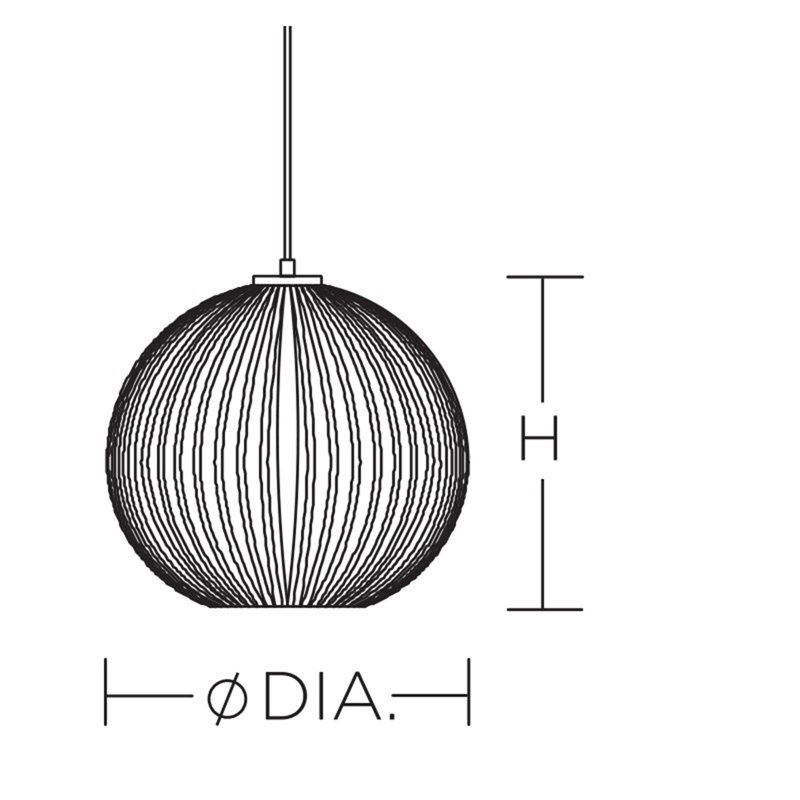 Darus Single Light Glass Dimmable Pendant