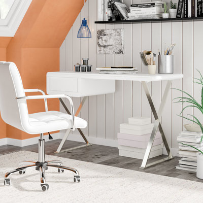 Agatha Metal Base Writing Desk