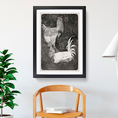 Three Roosters by Theo Van Hoytema - Picture Frame Painting