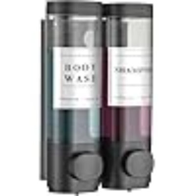 Shampoo And Conditioner Dispenser,Shower Soap Dispenser 2 Chamber No Drill Wall-Mounted Shampoo Dispenser For Shower Wall Mounted Shower Dispenser For Bathroom Hotel Large Capacity