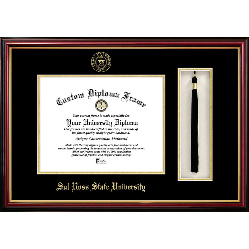 Nioka Sul Ross State University Tassel Box and Diploma Picture Frame