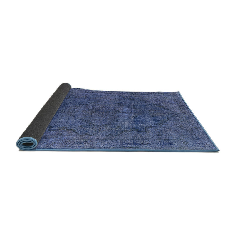 Tapis oriental bleu / gris Idlewild, Rond 6 pi
