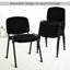 Chaise de salle d'attente de 22 po en polyester antimicrobien avec structure en métal