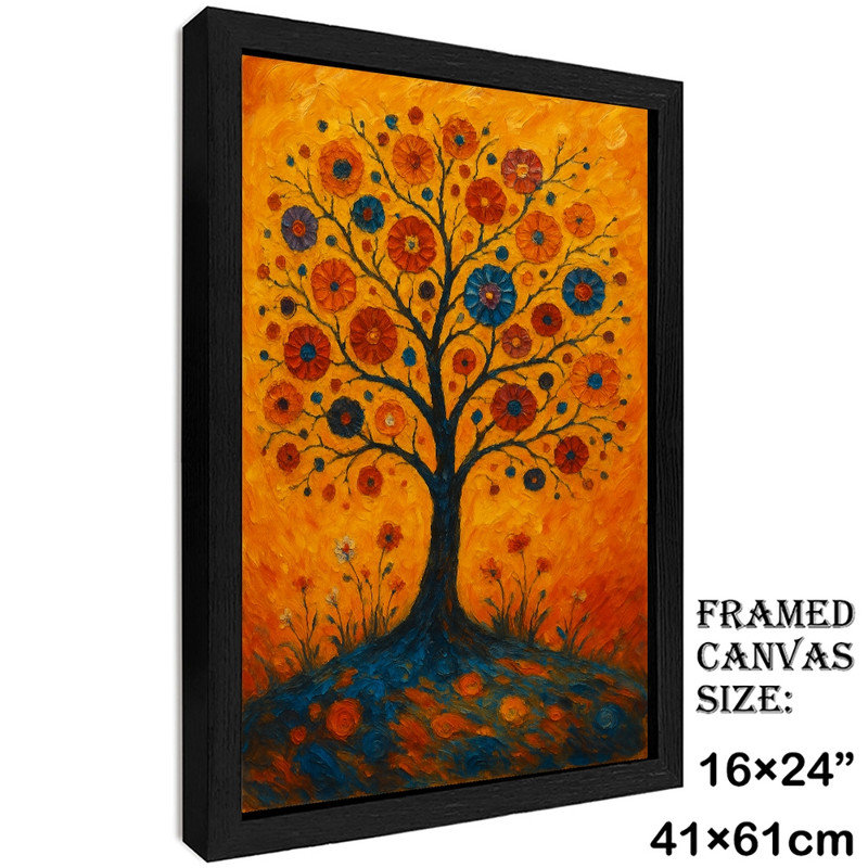"Black", art floral inspiré de Gustav Klimt, impression d'art bohémien, H 25 po x l 17 po
