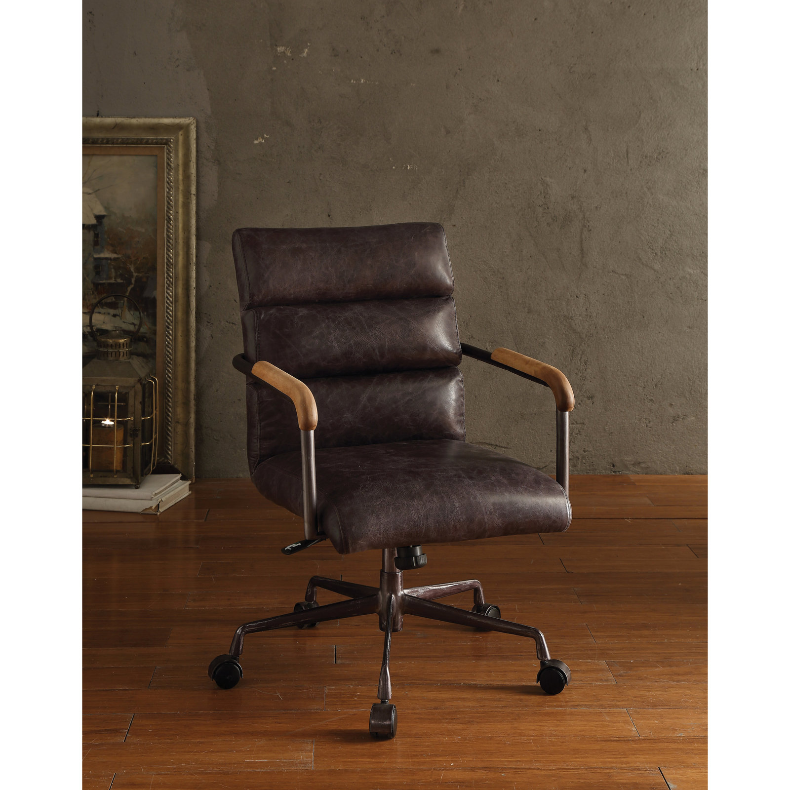 Springtown Swivel Office Chair, Slate