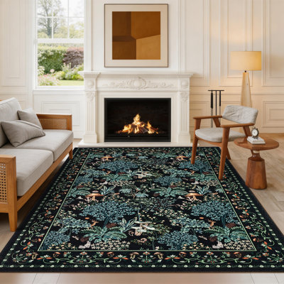 Tapis lavable Forest Botanical