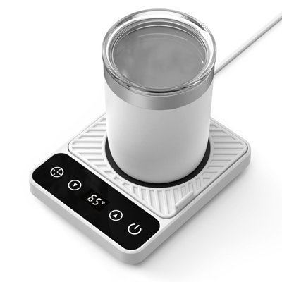 Chauffe-tasse électrique de bureau avec minuterie d'arrêt automatique à 6 niveaux de température pour chauffe-tasses pour tasse de thé au lait