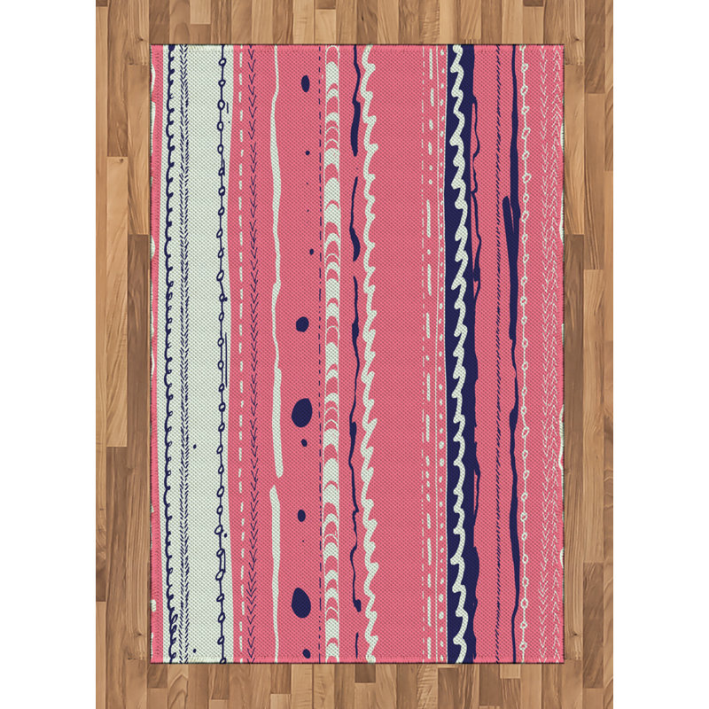 Tapis décoratif Coral, Rectangle— 4 pi x 5 pi 8 po