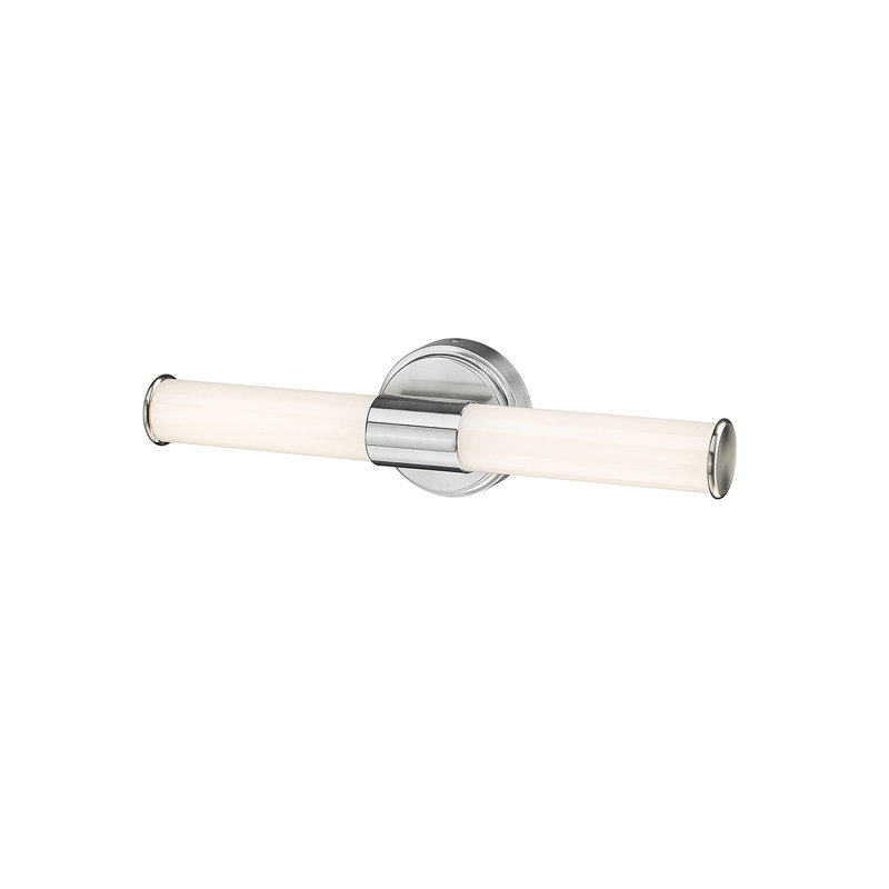 Bouey 2 - Light Dimmable LED Bath Bar, Brushed Nickel