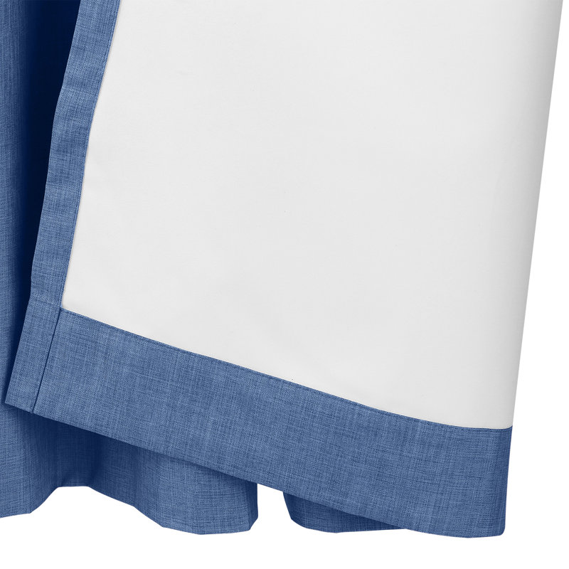 Eyelet Blackout Thermal Curtain, Width 168 x Drop 229 cm, Denim Blue