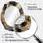 Gold And Grey Marble Glimmering Galaxies III - Gold Modern Oval Wall Mirror-2007415133