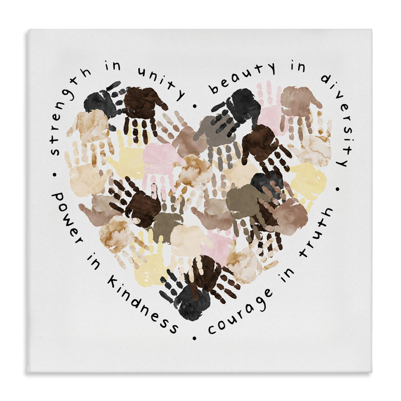 «Powerful Force in Unity» par Erica Billups - impression d'art textuel, H 30 po x l 30 po