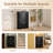 Narrow Entryway Shoe Storage Cabinet Shoe Rack with 2 Flip Drawers for Living Room, Hallway, Black-714169051-681661586