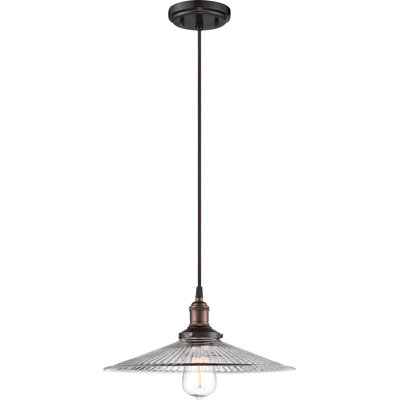 Luminaire suspendu conique à 1 lumière Lewandowski