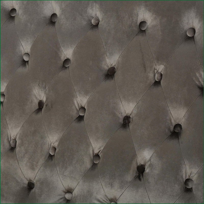 Causeuses pour le salon | À oreilles glamour moderne | L 50,25 po | Velours gris anthracite