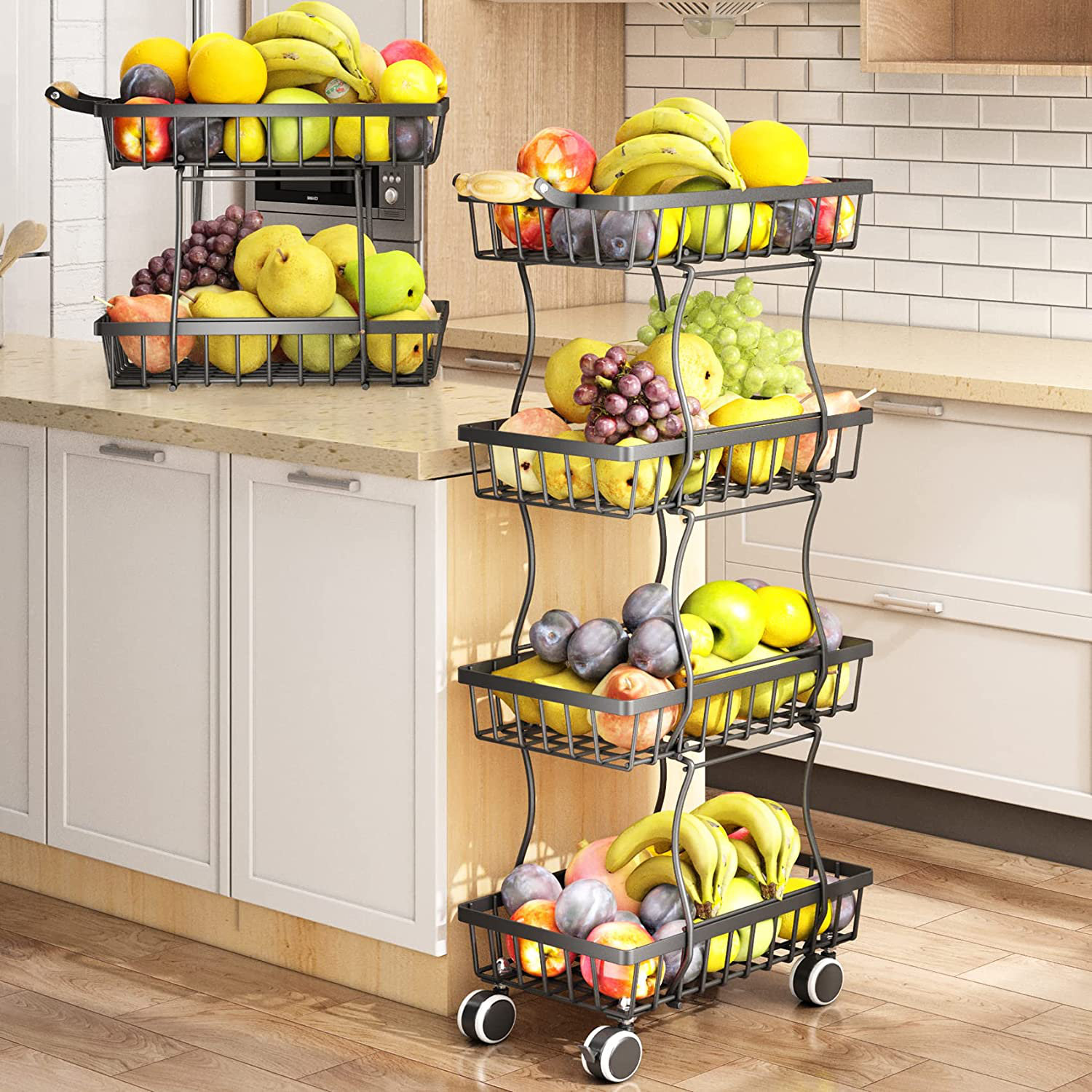 Fish hunter Fruit and Vegetable Storage Cart | Wayfair