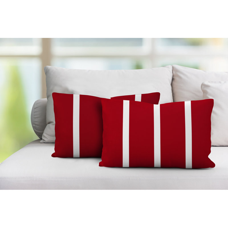 Coussin intérieur / extérieur Tripo, Rouge