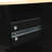 Drop Kitchen Cart With Internal Shelves And Smooth Mobility, Black Cart, Black. 3 Drawers, Cabinet Removable Shelves, For Dinning Room Beyond-1134467763