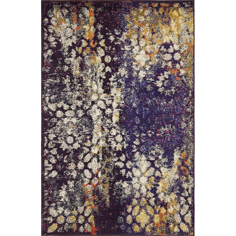 Tapis beige à motif géométrique Ellarae, Rectangle 8 pi x 10 pi