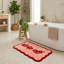 Strip Off Slogan Scalloped Bath Mat-1295506920