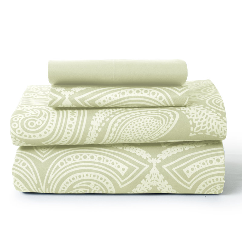 Ensemble de draps en microfibre Lux Hotel, Ivoire, Ensemble de draps pour taille de lit simple TG ave