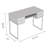 Marillany Metal Base Writing Desk-375702067