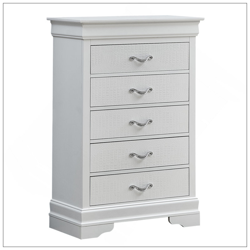 Commode Lorana, champagne argenté