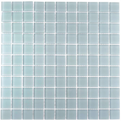 11.8" X 11.8" Matte Finished Glass Mosaic Tile