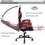 Wade Logan Abelia Adjustable Ergonomic PC & Racing Game Chair with Footrest