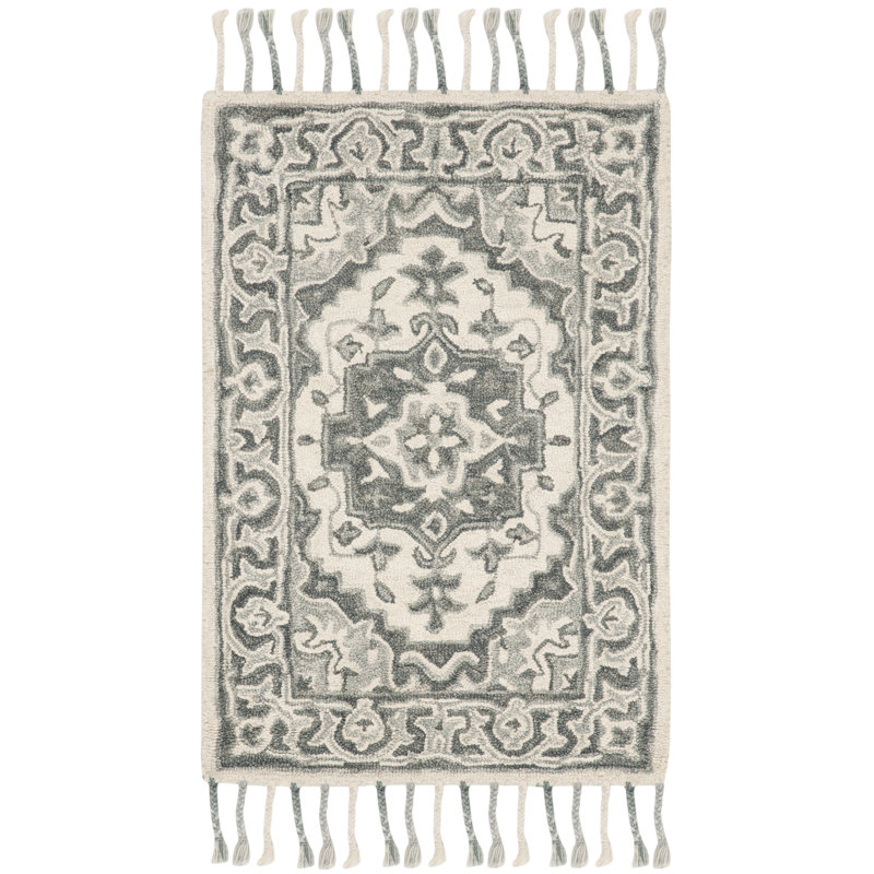 Vahakn Hand Tufted Wool Oriental Rug, Rectangle 4' x 6'