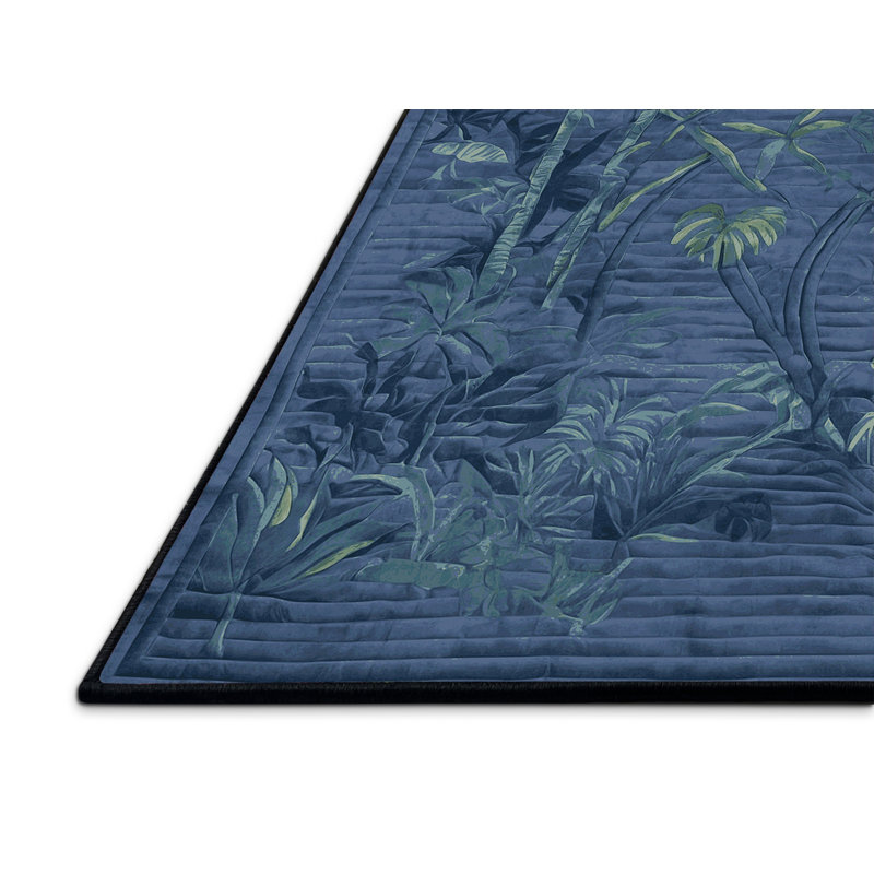 Tapis gris soyeux et moelleux, Rectangle de 5 pi x 8 pi