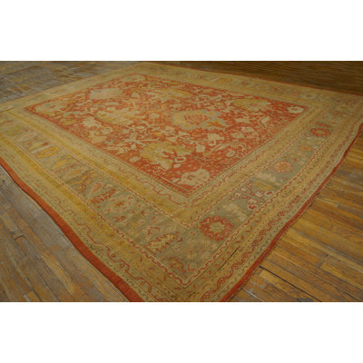 Tapis Oushak turc décoratif à grande échelle