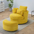 Niama Upholstered Lounge Chair With Pillow