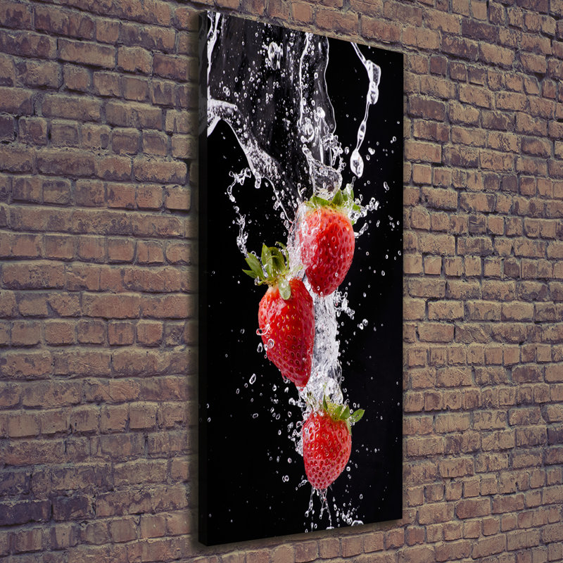 Strawberries - Wrapped Canvas Print