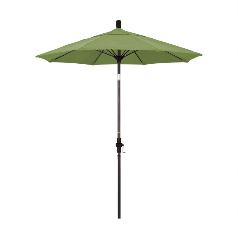Parasol de marché 7,5 pi Brent, Spectre Sunbrella® coriandre, Noir, noir, noir, noir