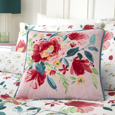 Floral Red Cushion
