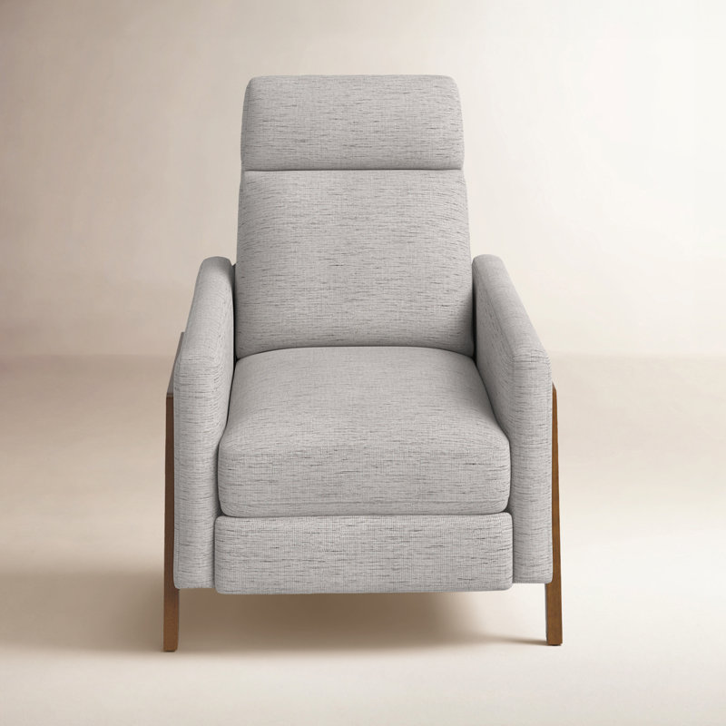 Bosse Polyester Upholstered Recliner, Sea Oat