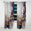 «Bold Circles And Marble Fusion IV» - Rideau occultant en marbre abstrait - 1 panneaux-107540024