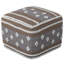 Pouf carré en polyester recyclé l 18 po Mapleton