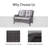Bonia 51.18'' Wide Straight Loveseat with Cushions-121087633-121087632