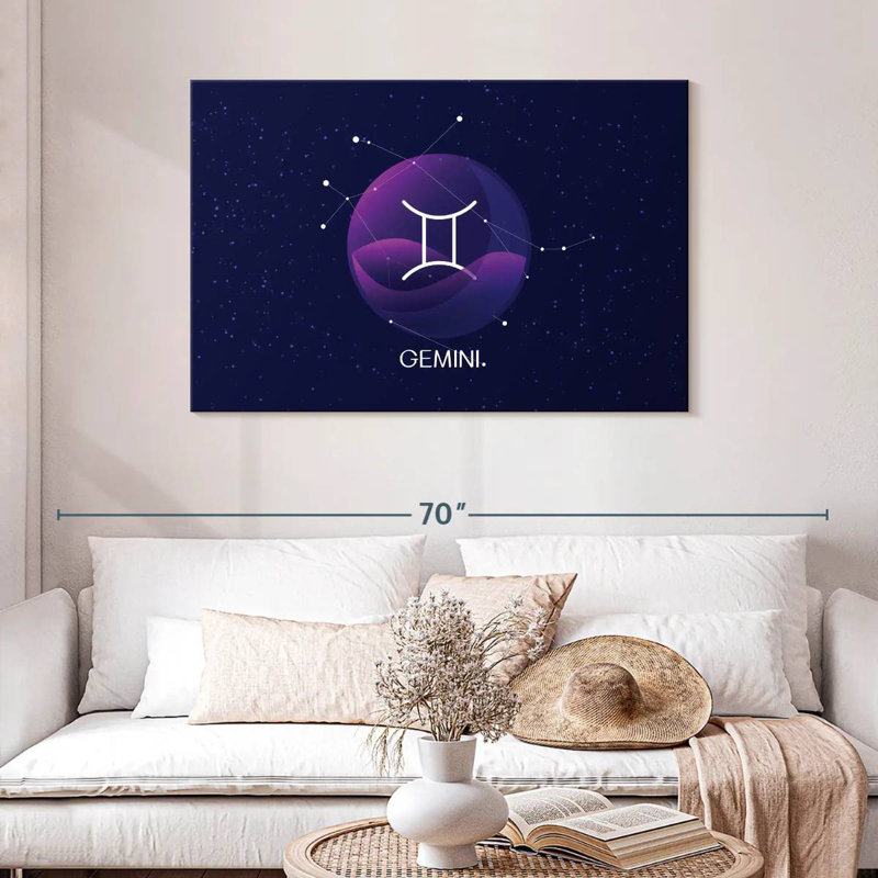 Plaque Adella Gemini, H 30 po x l 45 po
