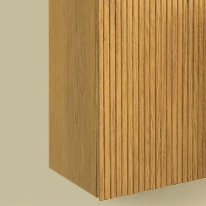 24,11 po Grande armoire de rangement pour salle de bain - étroite, aspect chêne, fabrication, étapes d'installation simples, texture murale 23 po, solide et stable, installation rapide