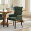 Chaise d'appoint rembourrée avec pieds courbés-120974041