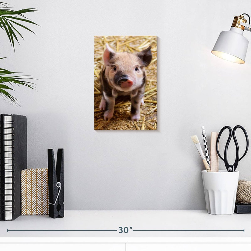Brampt Farm Piglet, 12" H x 8" W