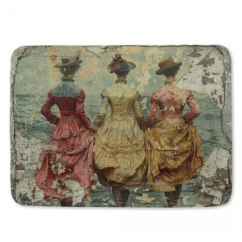 Tapis de bain en microfibre / microsuède Mariaisabella, L 17 po x L 24 po