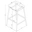 Ensemble de tabourets de bar Staten Chrome-132940652