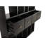 Grobius Bookcase, Hand Rubbed Black
