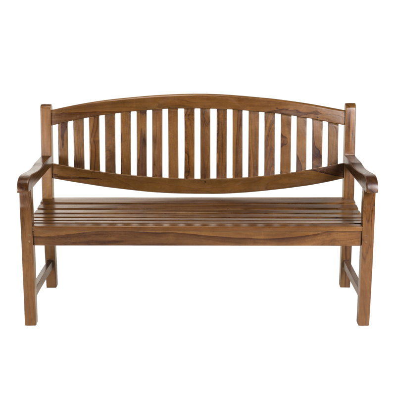 Birge Solid Wood Teak Outdoor Bench