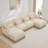 Modular Deep Seat Sofas, Chenille U Shaped Modern Home Living Room